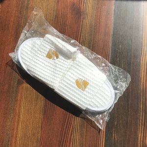 White spa slippers